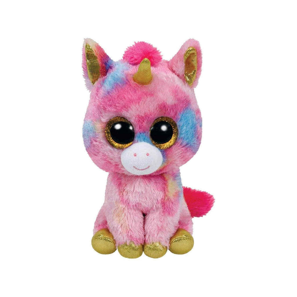 Ty Fantasia Unicorn Pink Rainbow 8 Inch Plush Figure