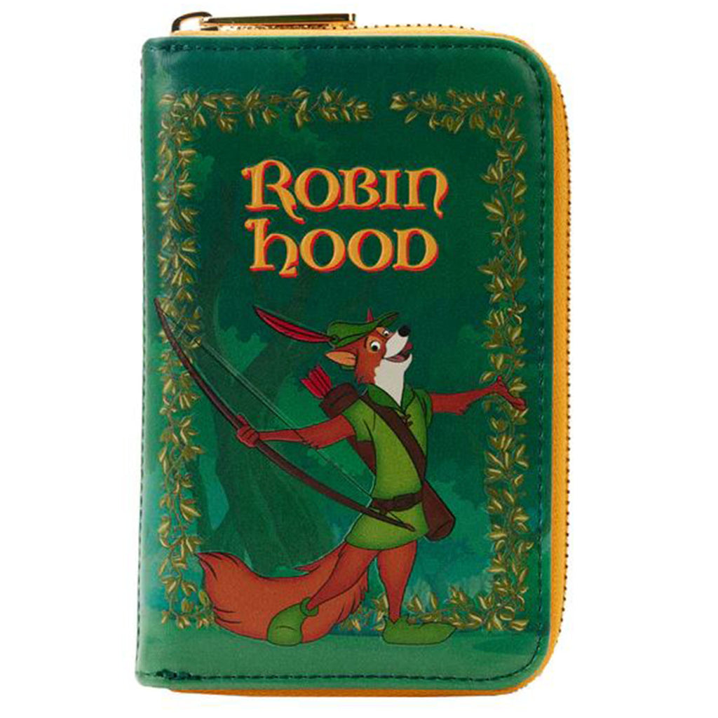 Loungefly Disney Classic Book Robin Hood Zip Around Wallet