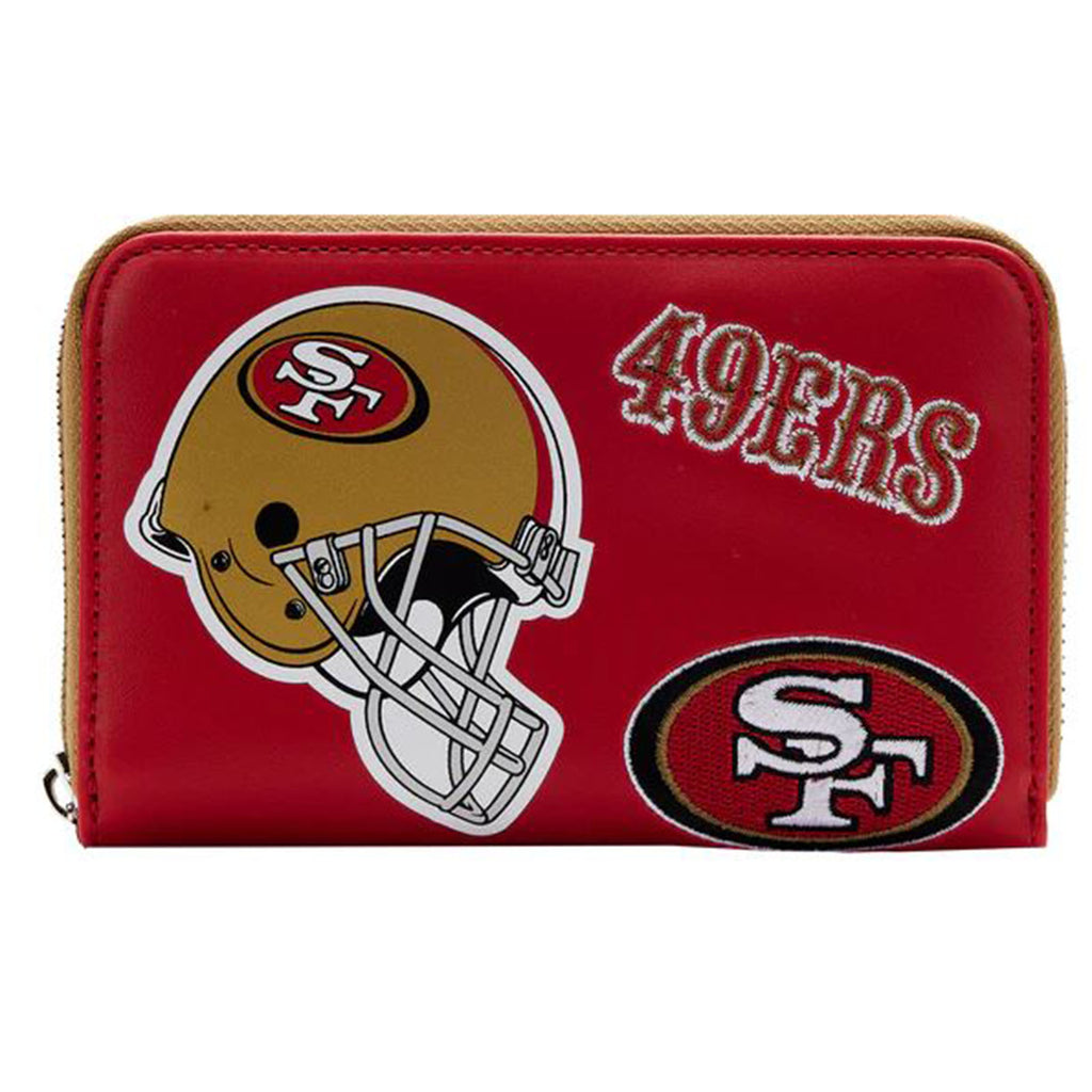 Loungefly NFL San Francisco 49ers Patches Zip Around Wallet
