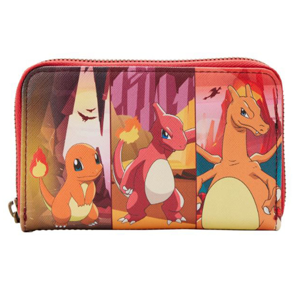 Loungefly Pokemon Charmander Evolutions Zip Around Wallet