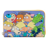 Loungefly Nickelodeon Nick 90s All Over Print Zip Around Wallet - Radar Toys