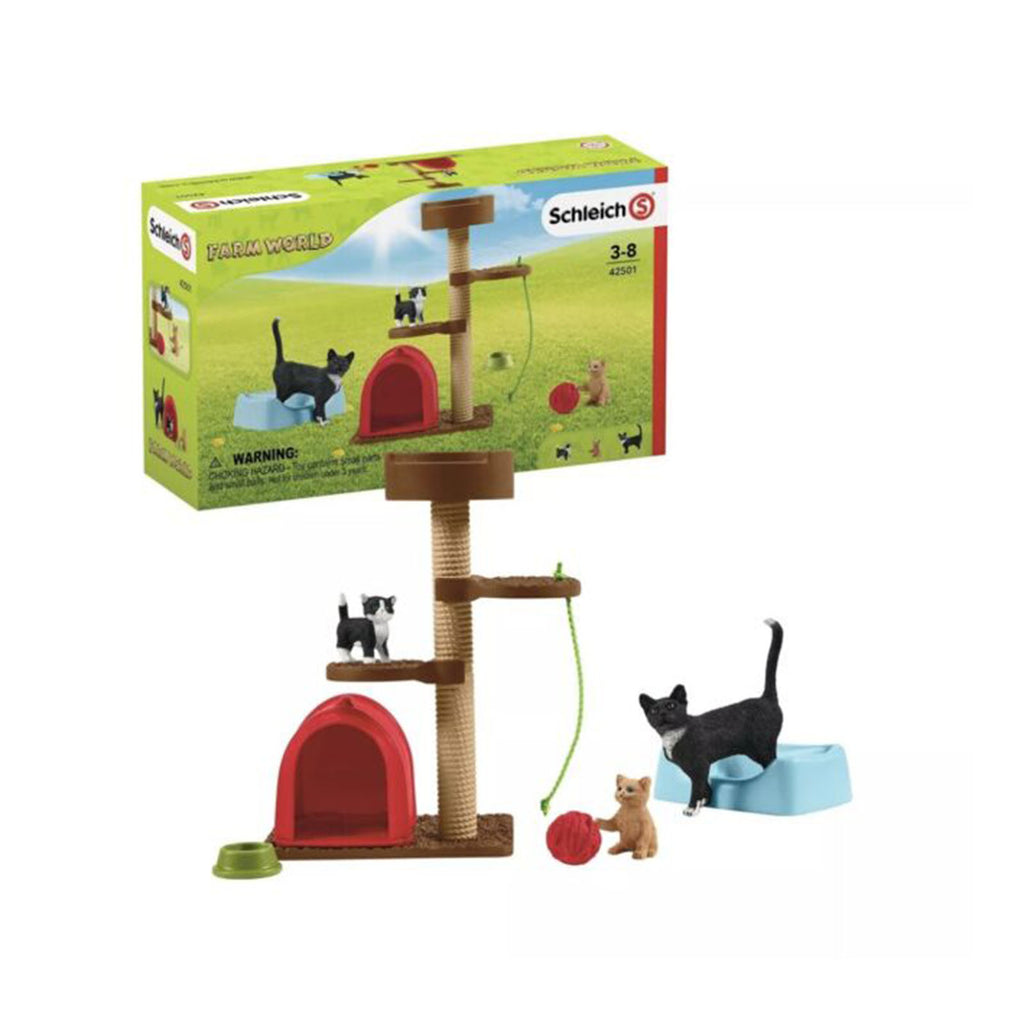 Schleich Farm World Playtime For Cute Cats Set 42501