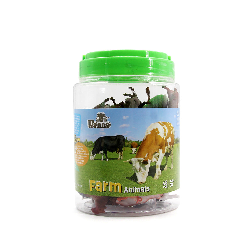 Wenno Farm Animals With Augmented Reality 48 Piece Set