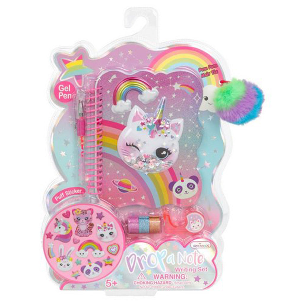 Hot Focus Caticorn Drop A Note Writing Set