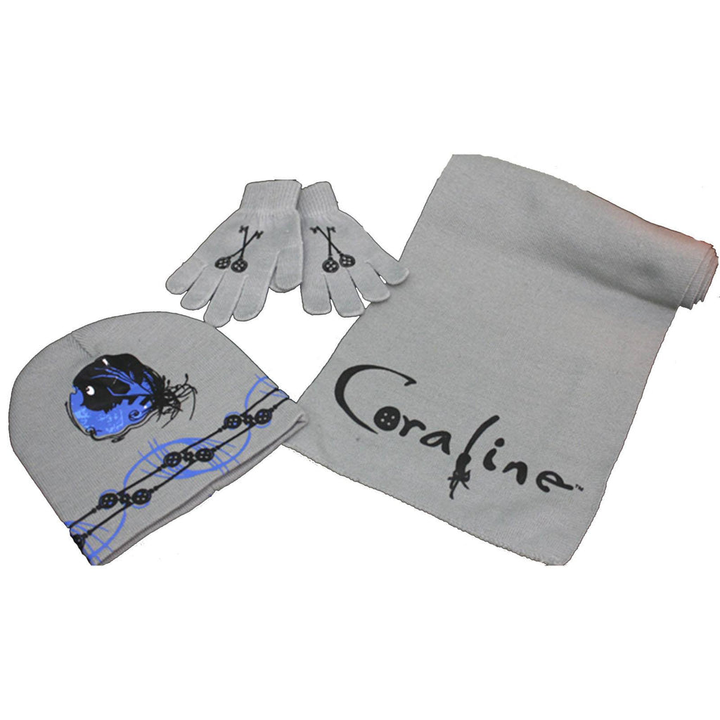 Coraline Hat Gloves Scarf Set