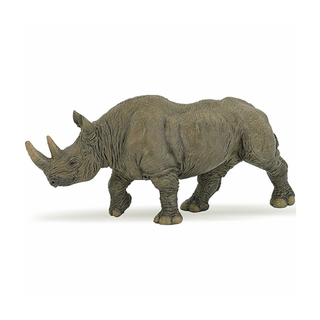Papo Black Rhinoceros Animal Figure 50066