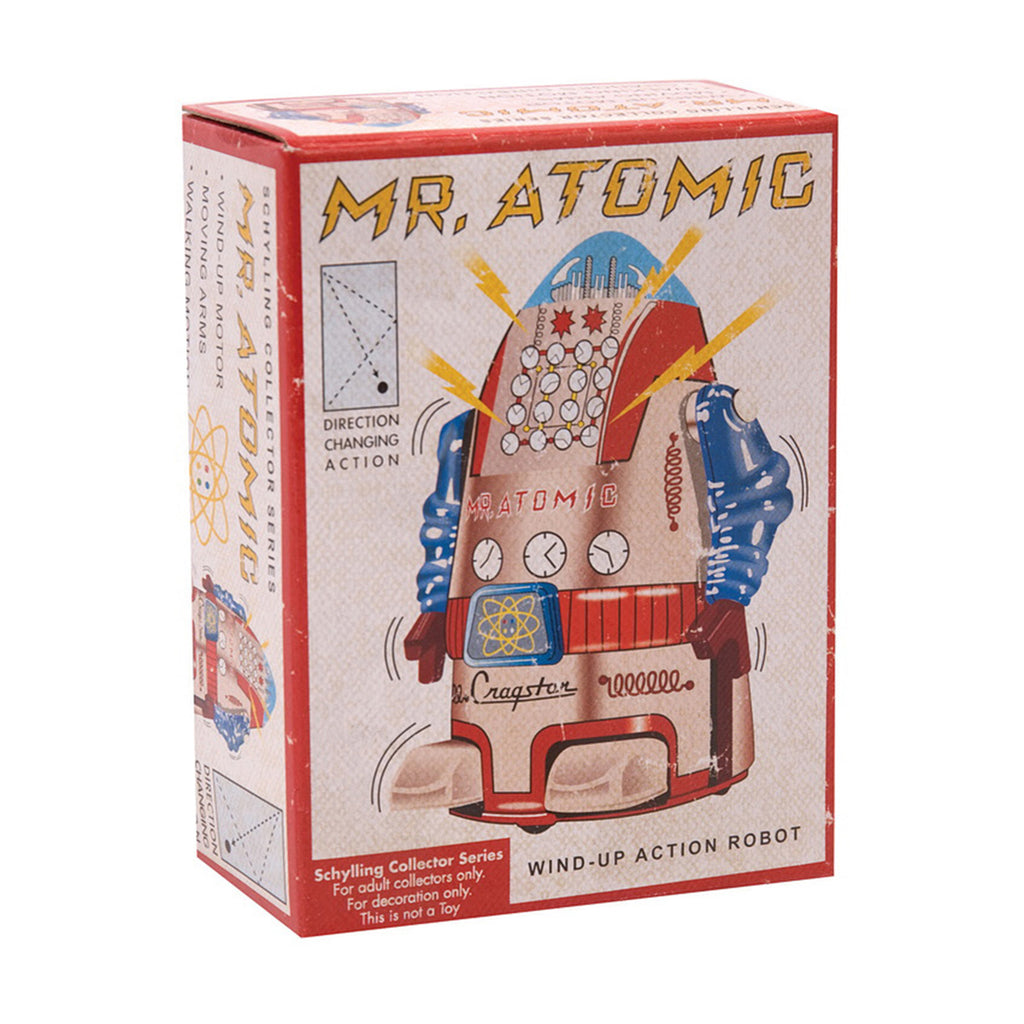Schylling Mr Atomic Wind Up Action Robot