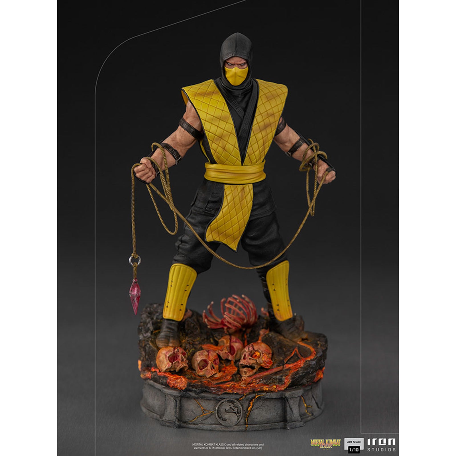 アイアントイズ　Mortalkombatスコーピオン Sideshow Mortal Kombat Scorpion Iron Studios Figure | Radar Toys
