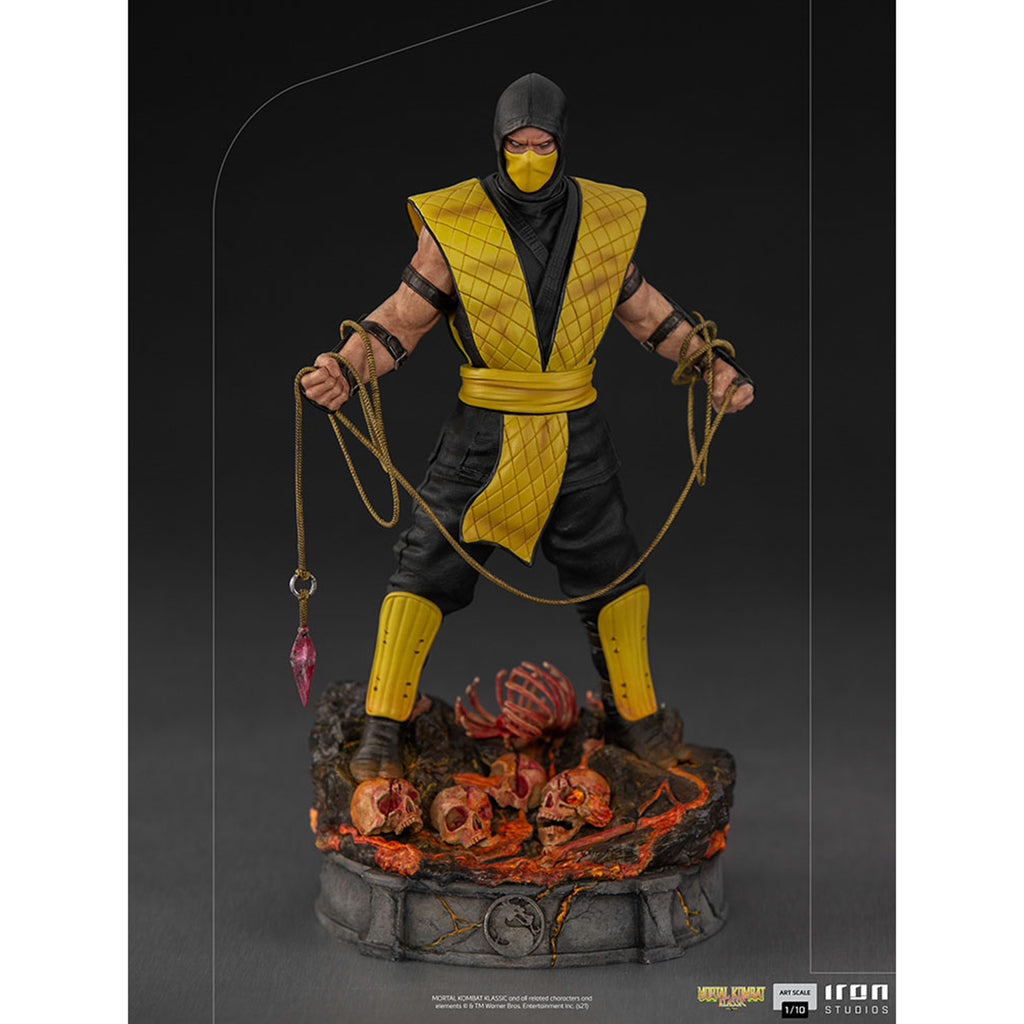 Sideshow Mortal Kombat Scorpion Iron Studios Tenth Scale Figure