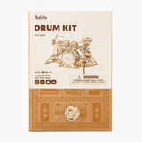 Robotime Rolife Drum Kit Wooden Puzzle Building Set - Radar Toys