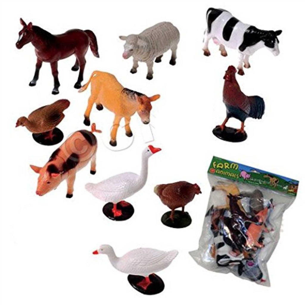 Wenno Farm Animals 10 Piece Figure Set