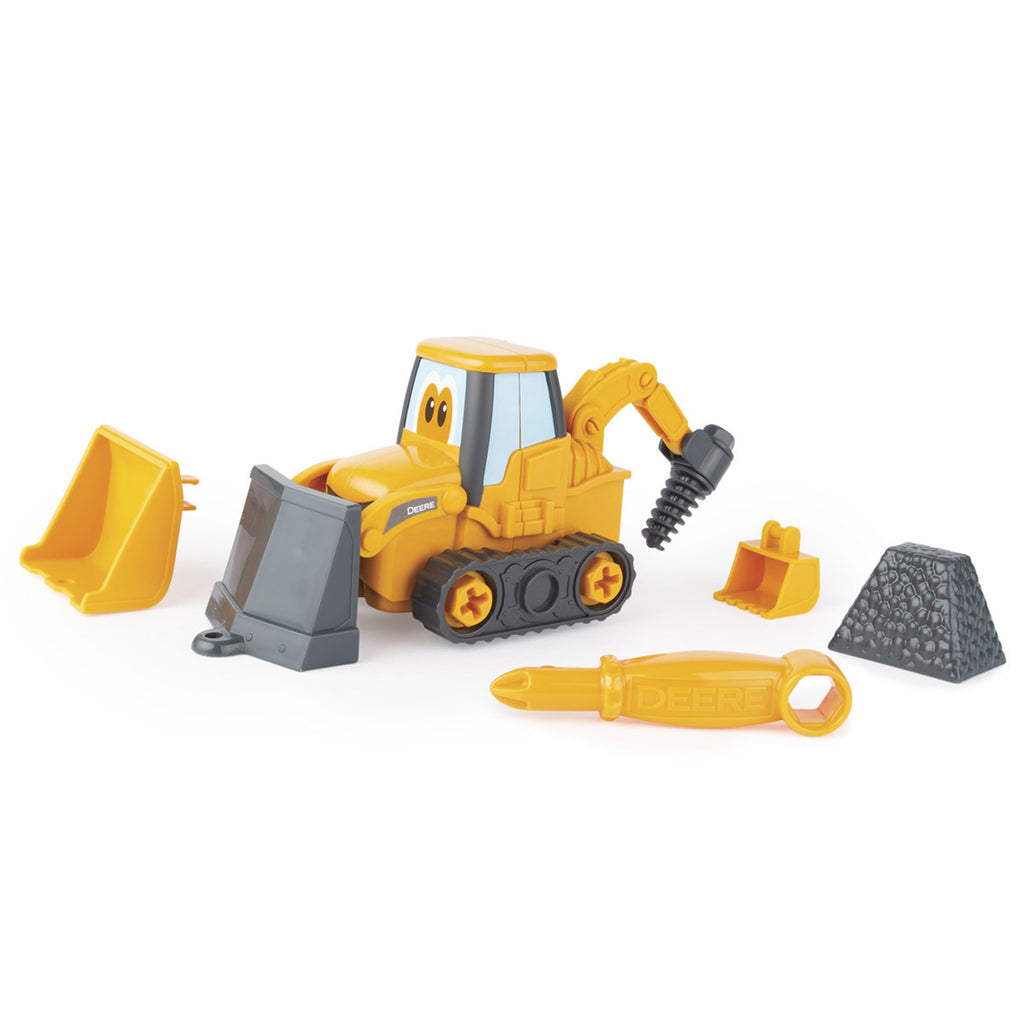 TOMY John Deer Build A Buddy Backhoe Loader Set