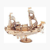 Robotime Classical Japanese Diplomatic Ship Wooden Puzzle Building Set - Radar Toys