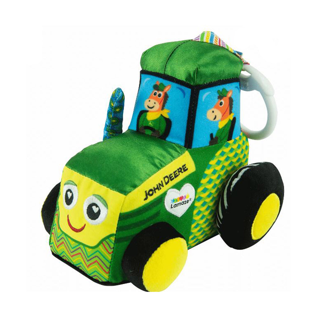 TOMY John Deer Clip And Go Tractor Plush