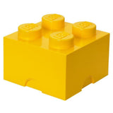 Room Copenhagen LEGO® Bright Yellow 4-Knobs Storage Brick - Radar Toys