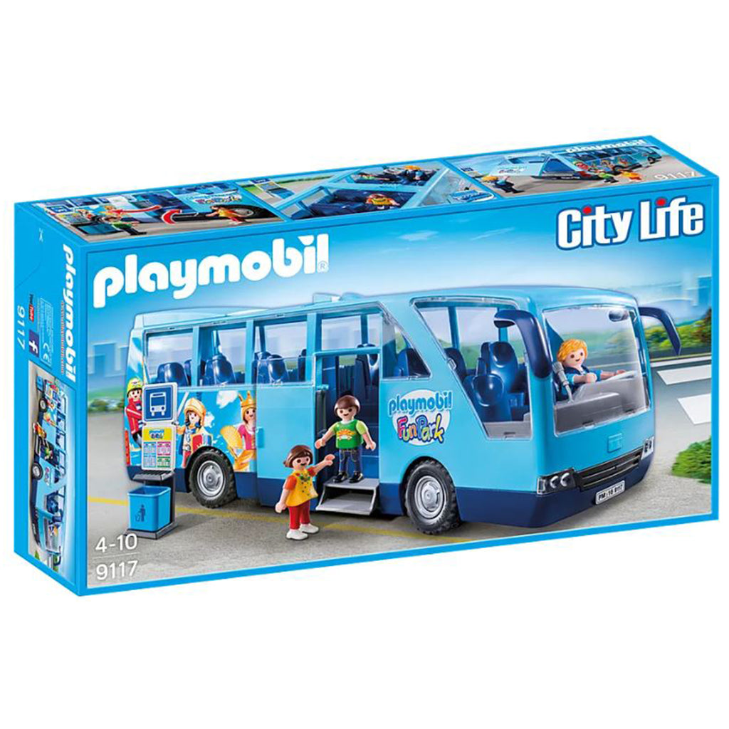 Playmobil City Life FunPark Bus Building Set 9117