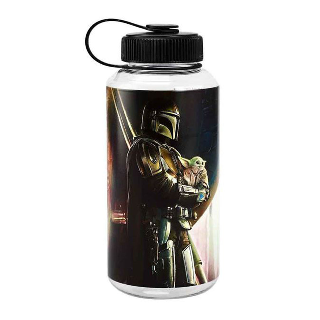 Bioworld Star Wars Mandalorian With The Child 32oz Tritan Water Bottle