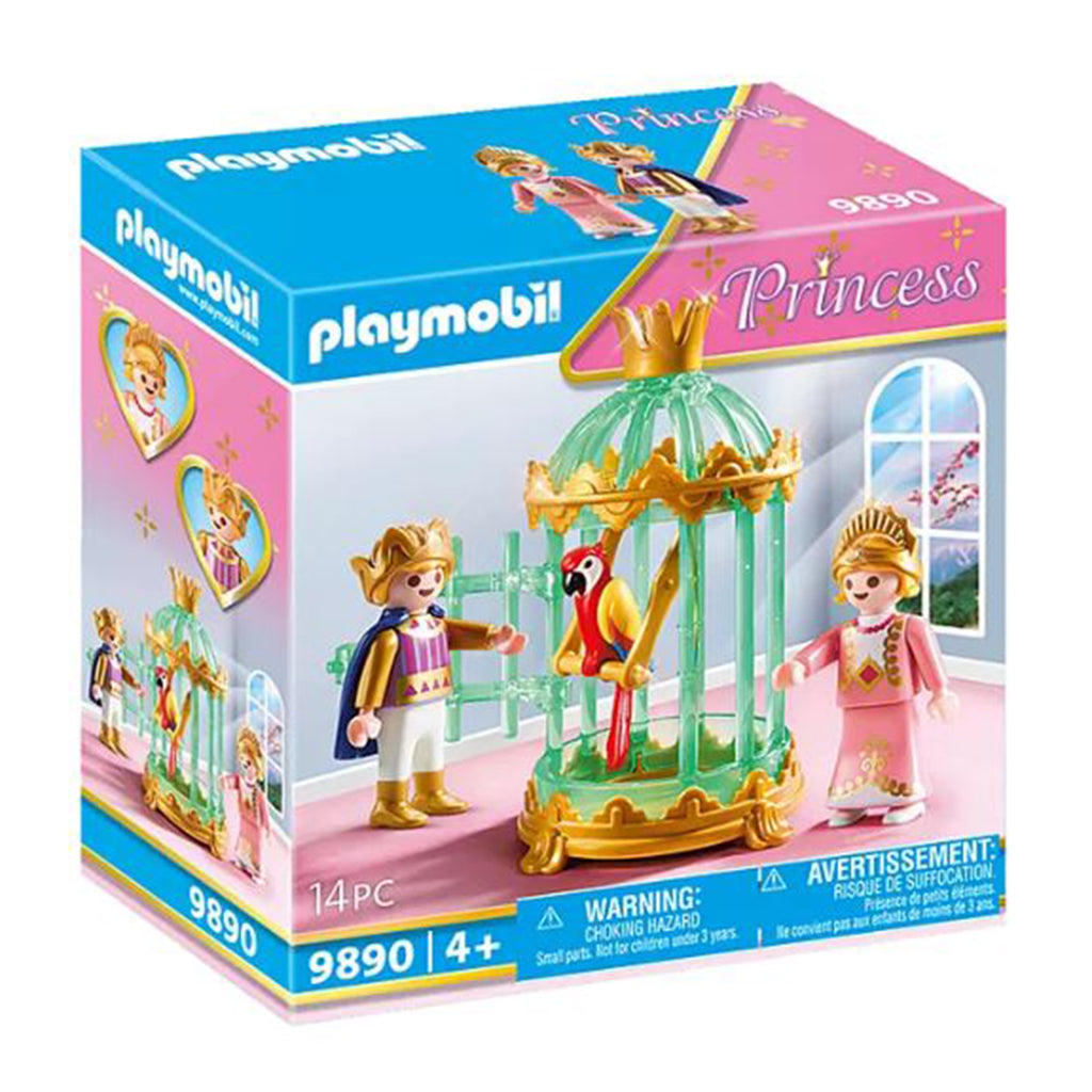 Playmobil Princess Royal Children With Parrot Cage Building Set 9890