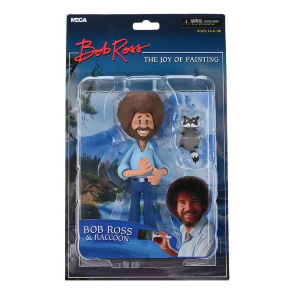 NECA Bob Ross And Raccoon Action Figure Set