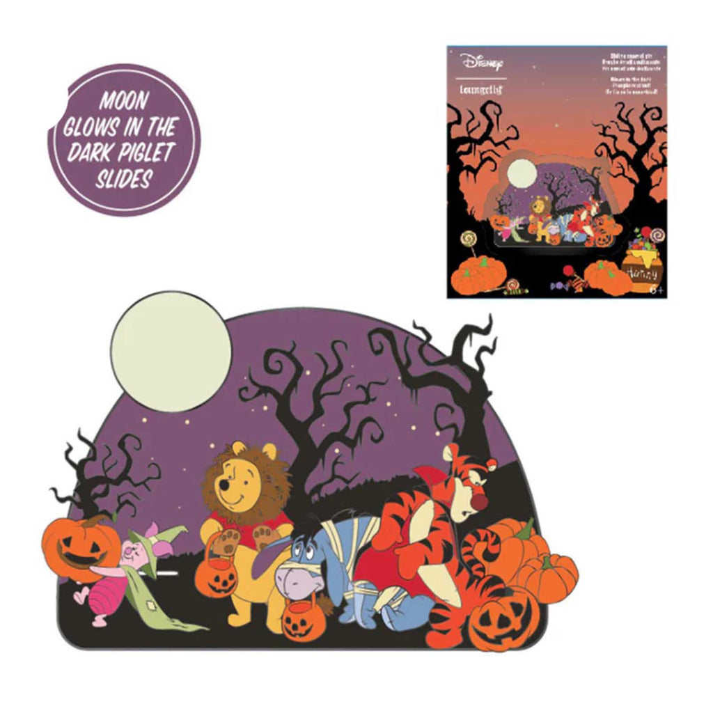 Loungefly Disney Winnie The Pooh Halloween Gang 3 Inch Pin Set