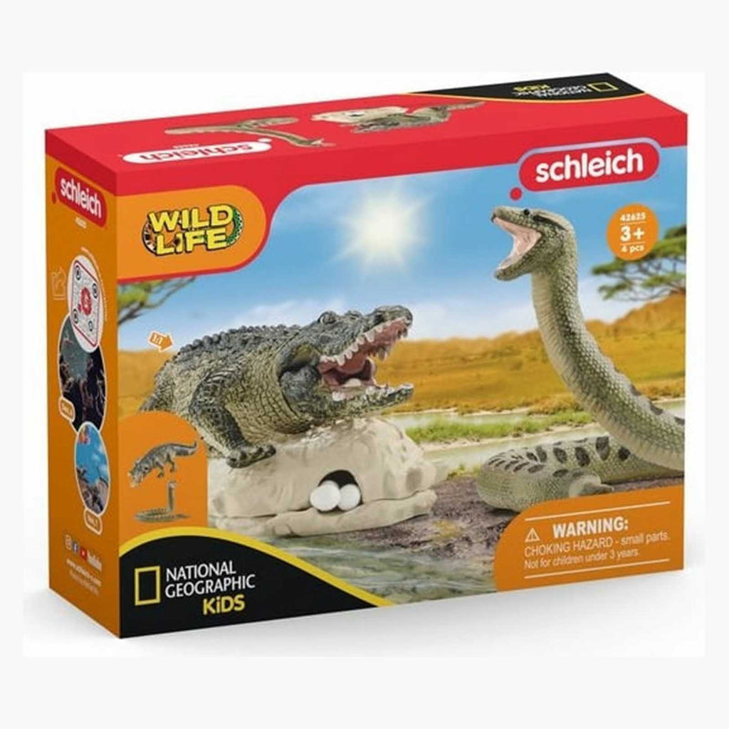 Schleich Wild Life Danger In The Swamp Figure Set