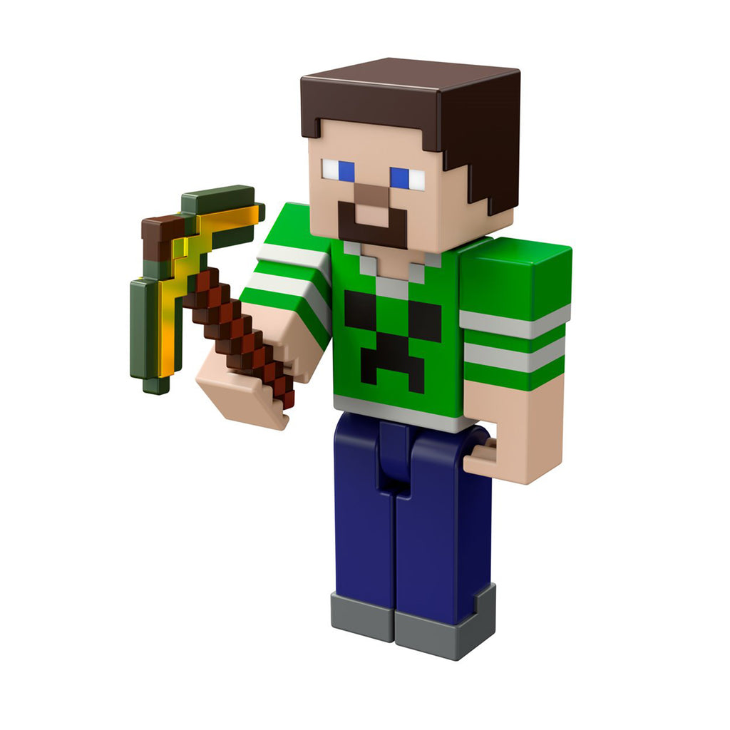 Minecraft Creeper Shirt Steve 3.25 Inch Figure