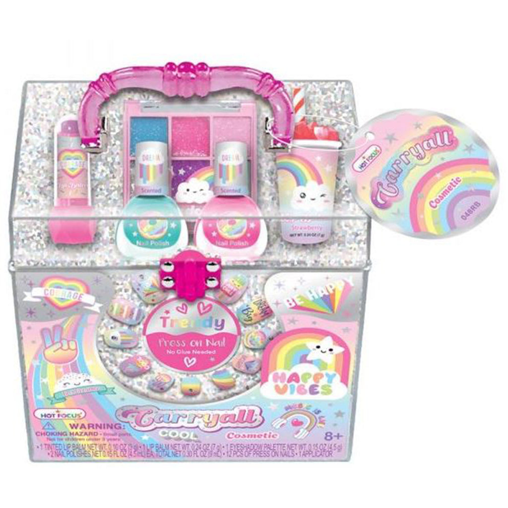 Hot Focus Rainbow Carryall Cosmetic Set