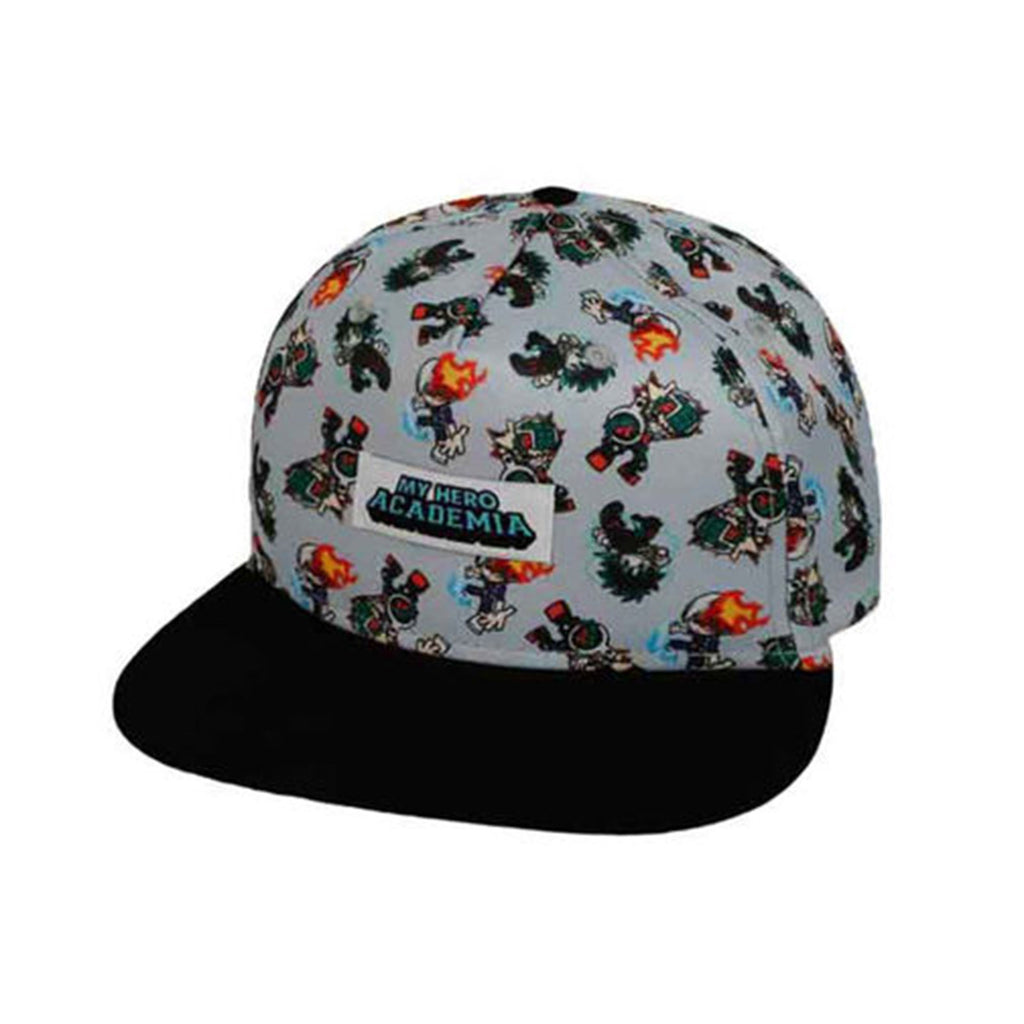 Bioworld My Hero Academia Characters All Over Print Youth Snapback Hat - Radar Toys