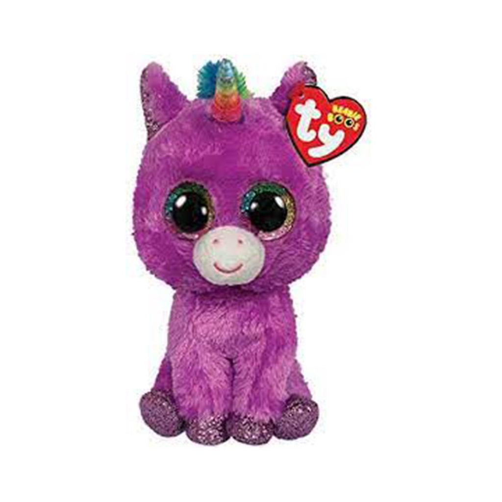 Ty Rosette Purple Unicorn 6 Inch Plush Figure - Radar Toys