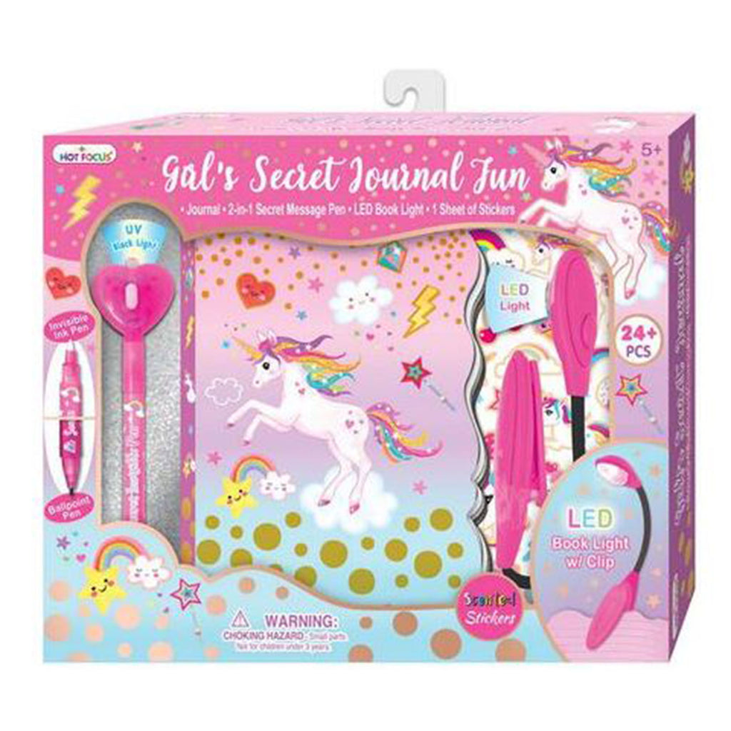 Hot Focus Unicorn Girl's Secret Journal Fun Set - Radar Toys