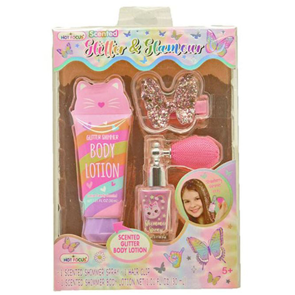 Hot Focus Tie Dye Butterfly Glitter And Glamour Scented Set