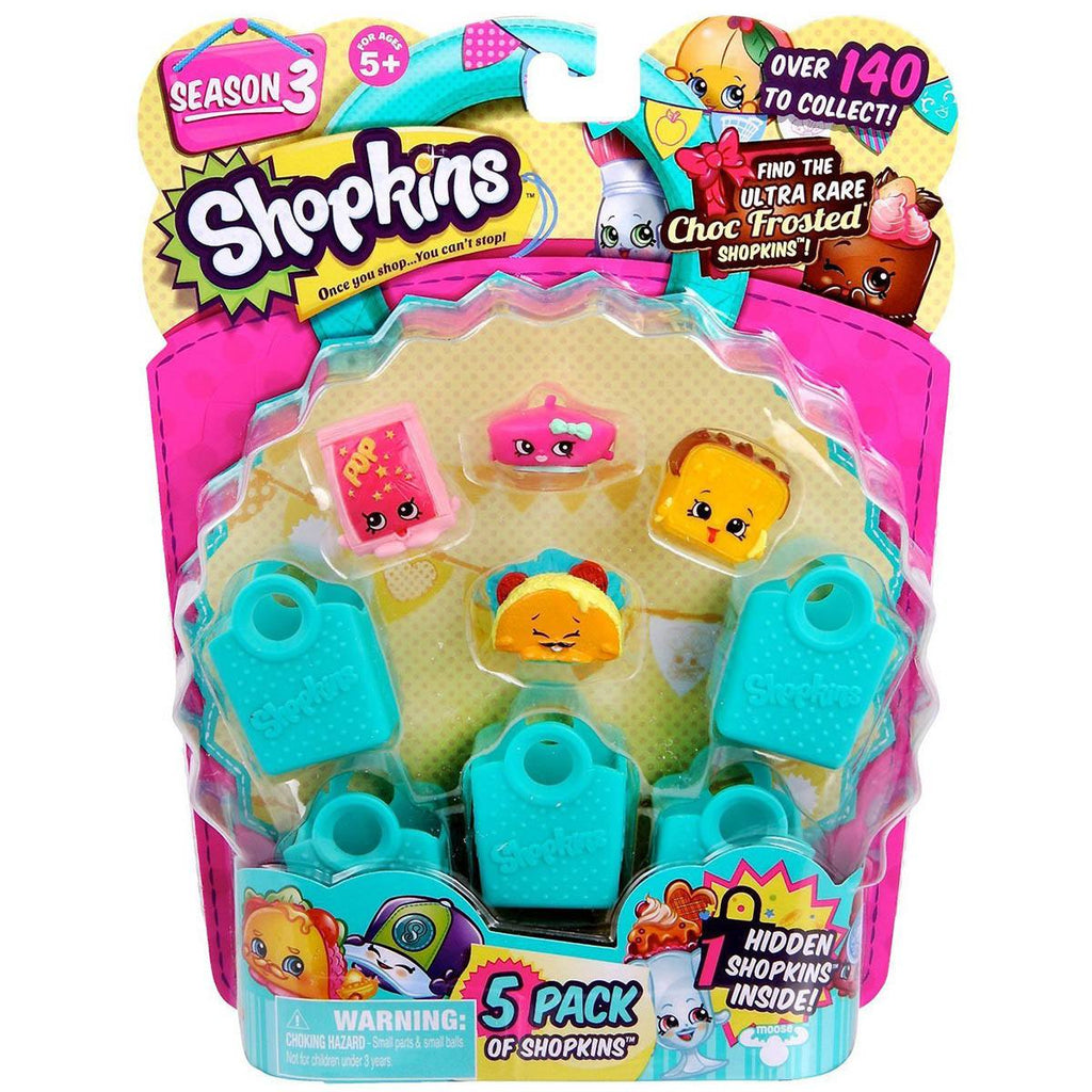 Shopkins Season 3 5 Pack Random Set