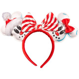Loungefly Disney Minnie And Mickey Snowman All Over Print Mini Backpack With Headband - Radar Toys