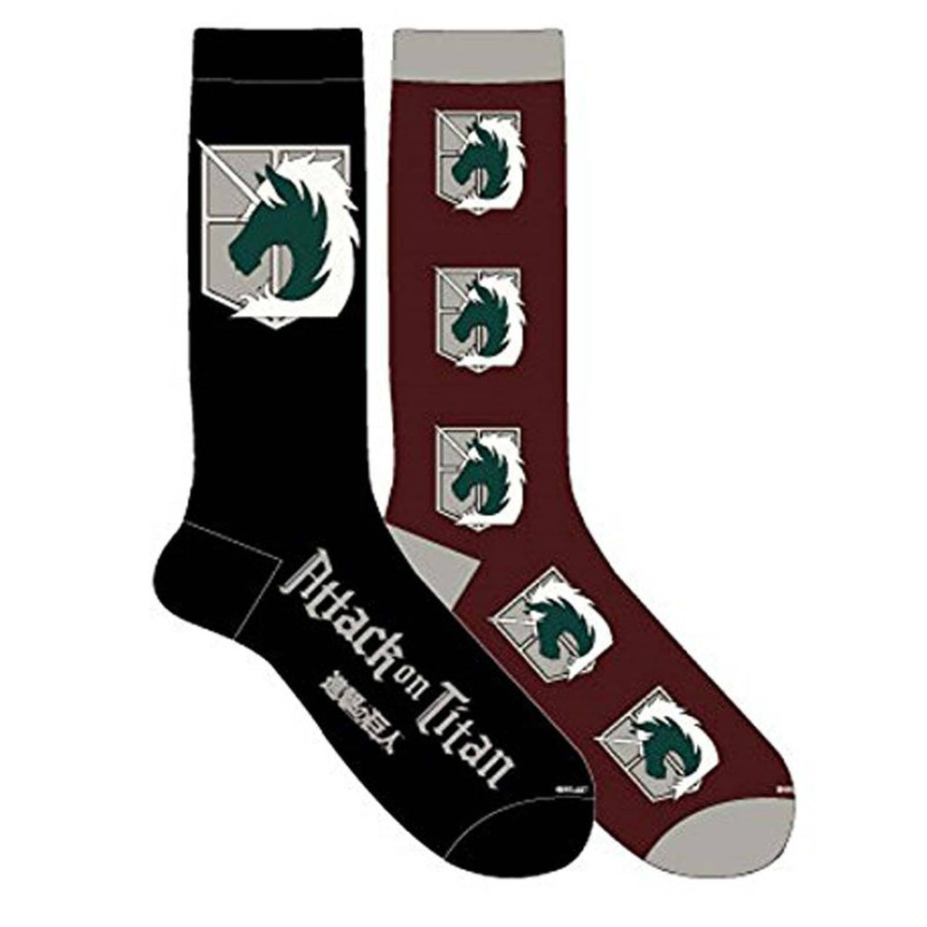 Attack On Titan Military Police 2 Pairs Of Crew Socks