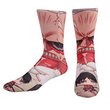 Attack On Titan Photoreal Chibi 1 Pair Of Socks - Radar Toys