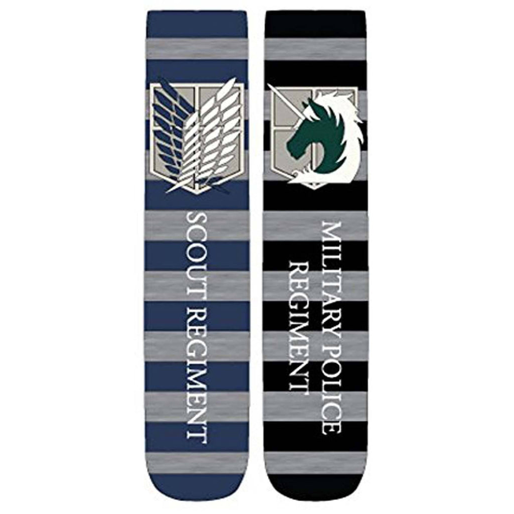 Attack On Titan Scouting Legion 2 Pairs Of Crew Socks