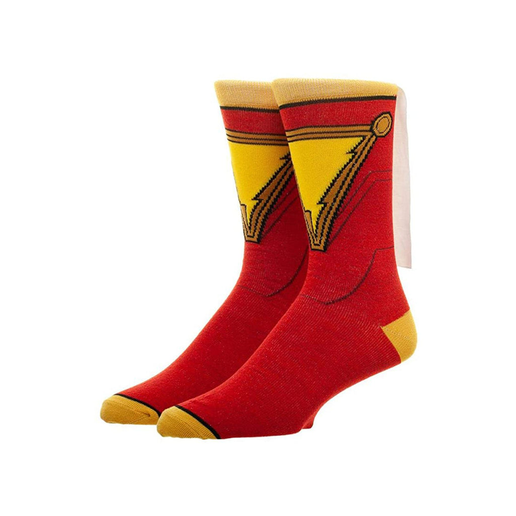 Bioworld DC Comics Shazam Cape Men's Crew Socks