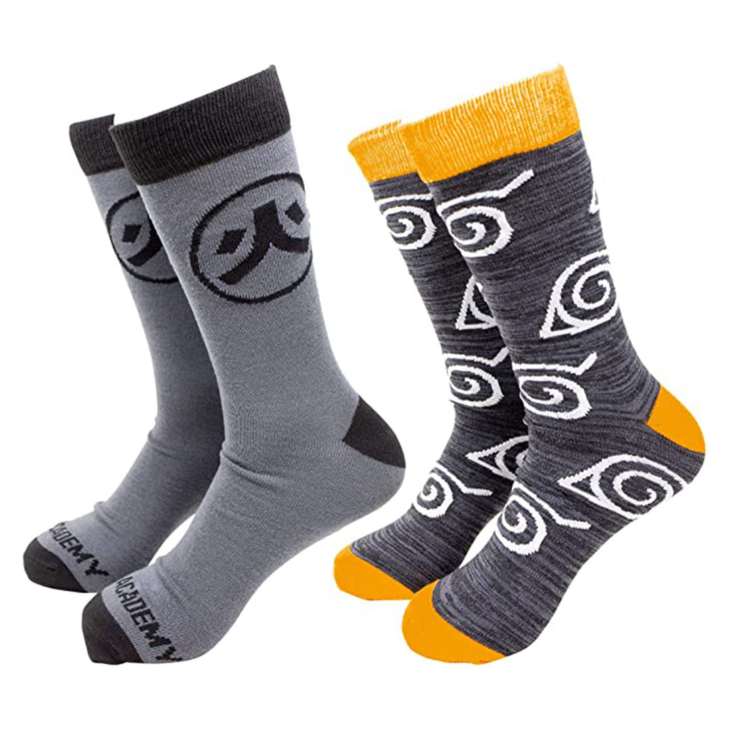 Bioworld Naruto 2 Pair Men's Crew Socks