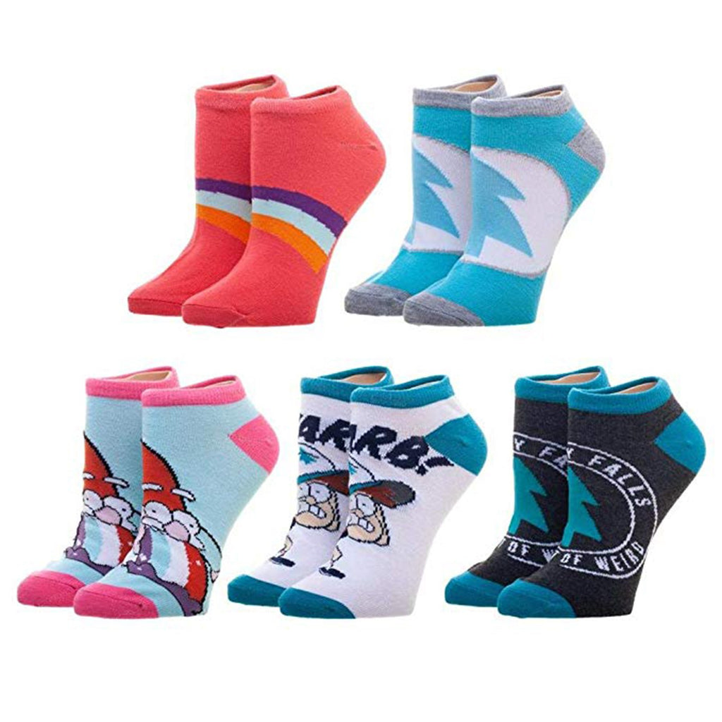 Disney Gravity Falls Character 5 Pairs Of Ankle Socks