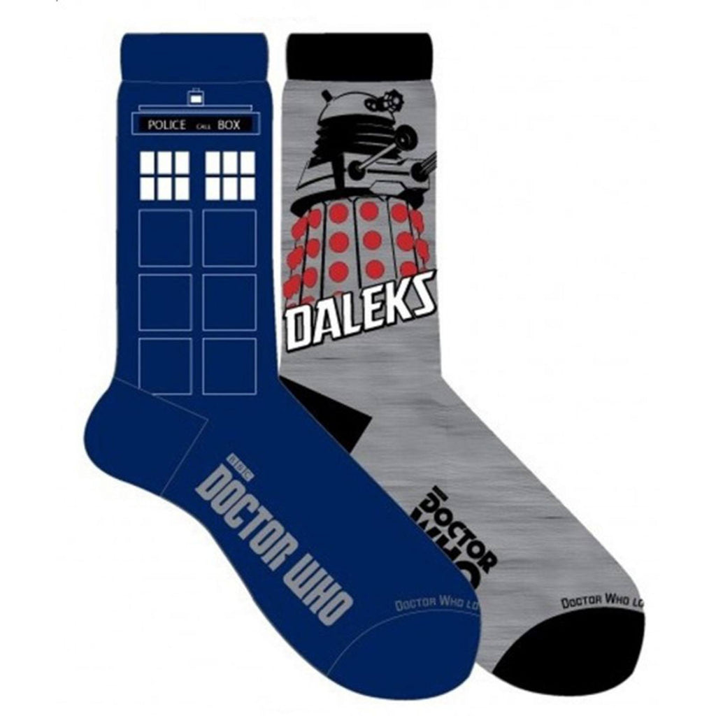 Doctor Who Ladies 2 Pairs Of Crew Socks