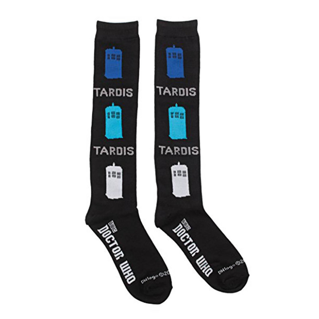 Doctor Who Tardis 2 Pairs Of Knee High Socks