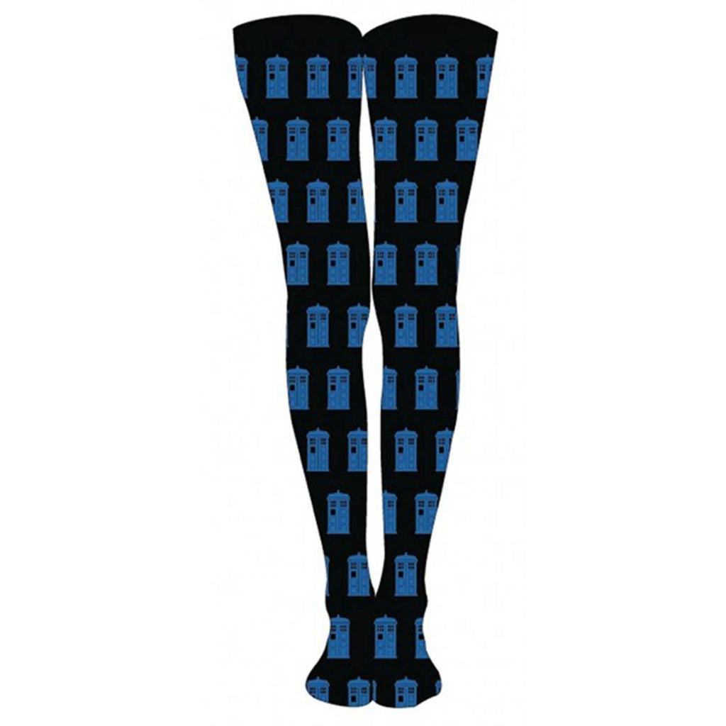 Doctor Who Tardis Black And Blue 1 Pair Of Tights