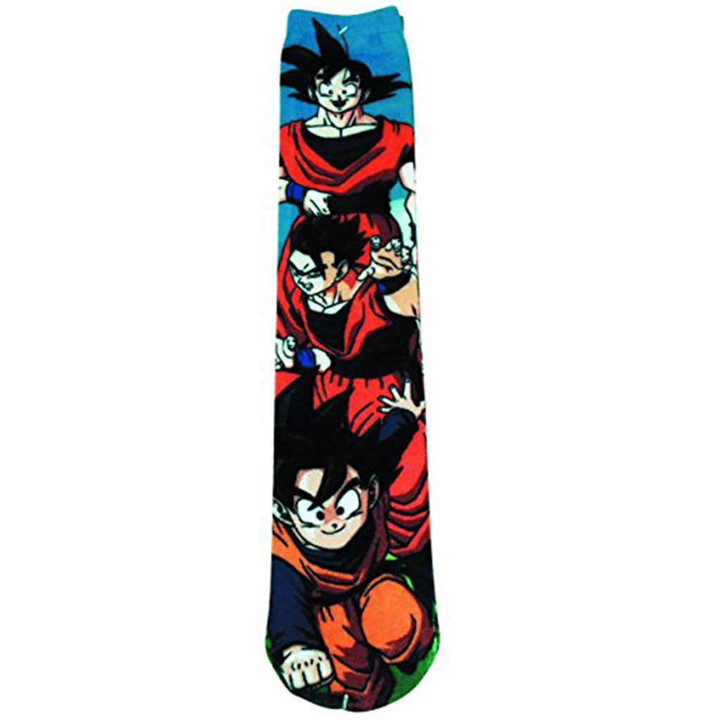 Dragon Ball Z 360 Goku`s Family Photoreal 1 Pair Of Socks