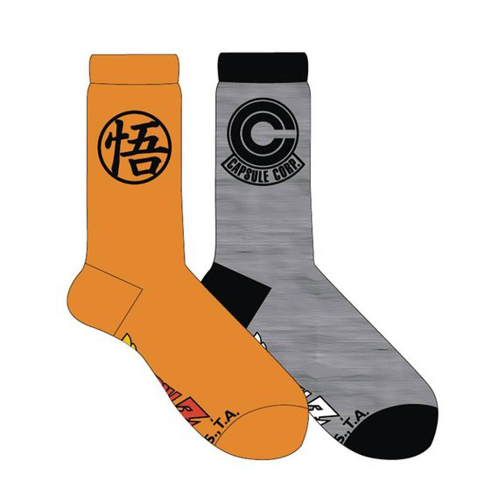 Dragon Ball Z Symbol 2 Pairs of Crew Socks