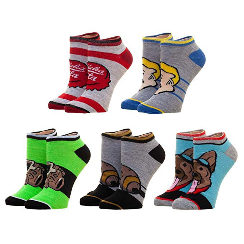 Fallout Emoji Junior 5 Pairs Of Ankle Socks