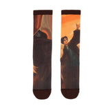 Harry Potter And The Deathly Hallows Single Pair Large Crew Socks - Radar Toys