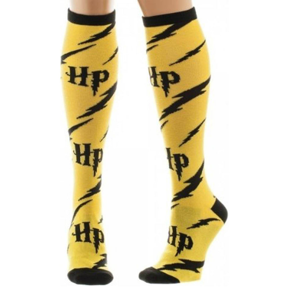 Harry Potter Yellow And Black Knee High Socks