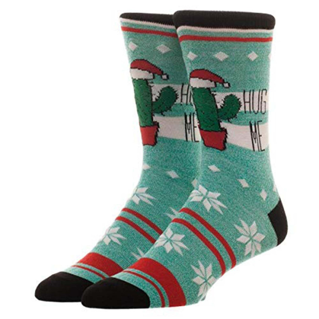 Holiday Catus Socks Hug Me 1 Pair Of Crew Socks