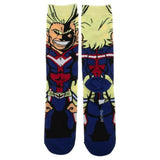 My Hero Academia All Might 360 Character One Pair Men's Crew Socks - Radar Toys