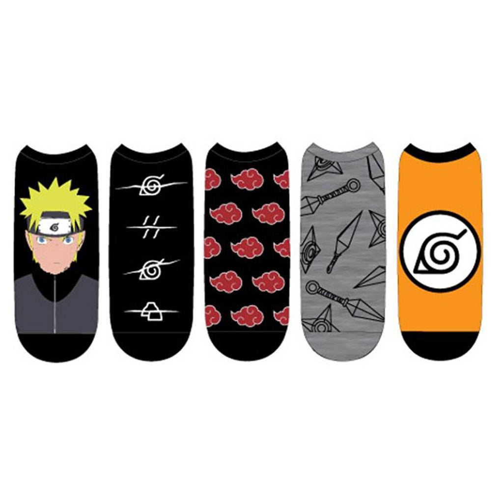 Naruto Shippuden Low Cut 5 Pairs Of Socks